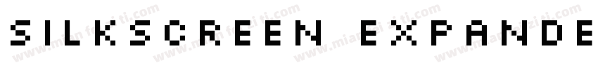 Silkscreen Expanded Font字体转换